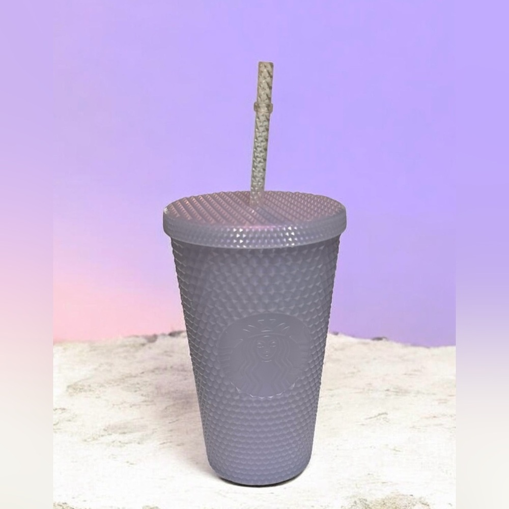 NWT Starbucks Lavender 16oz Tumbler with Matching Lid and Straw